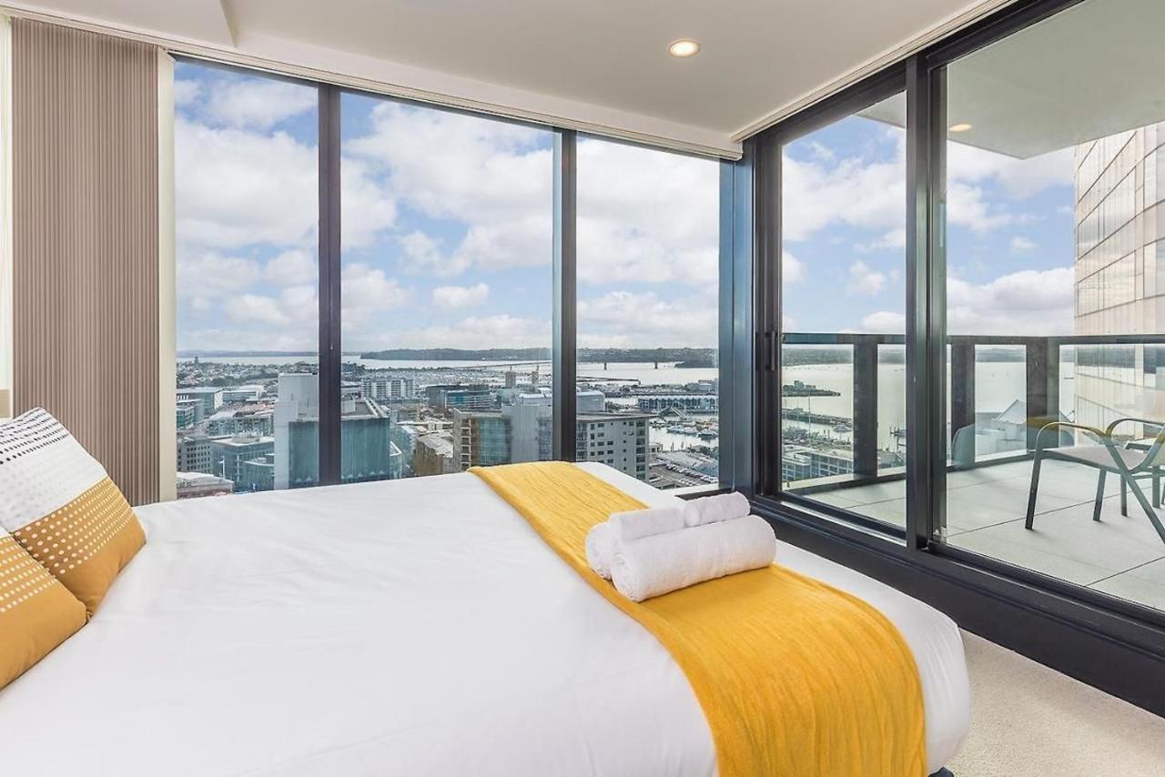 Magnificent Harbour View Skytower View Apartment In Cbd Auckland Esterno foto
