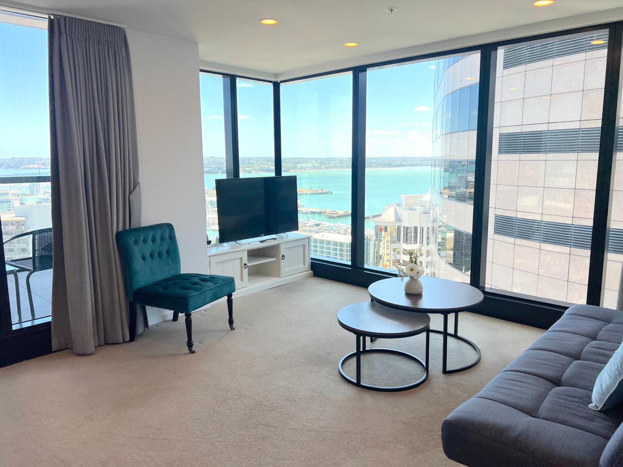 Magnificent Harbour View Skytower View Apartment In Cbd Auckland Esterno foto